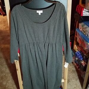 Liz Lange Large Gray Long Sleeve Sweater - Maternity